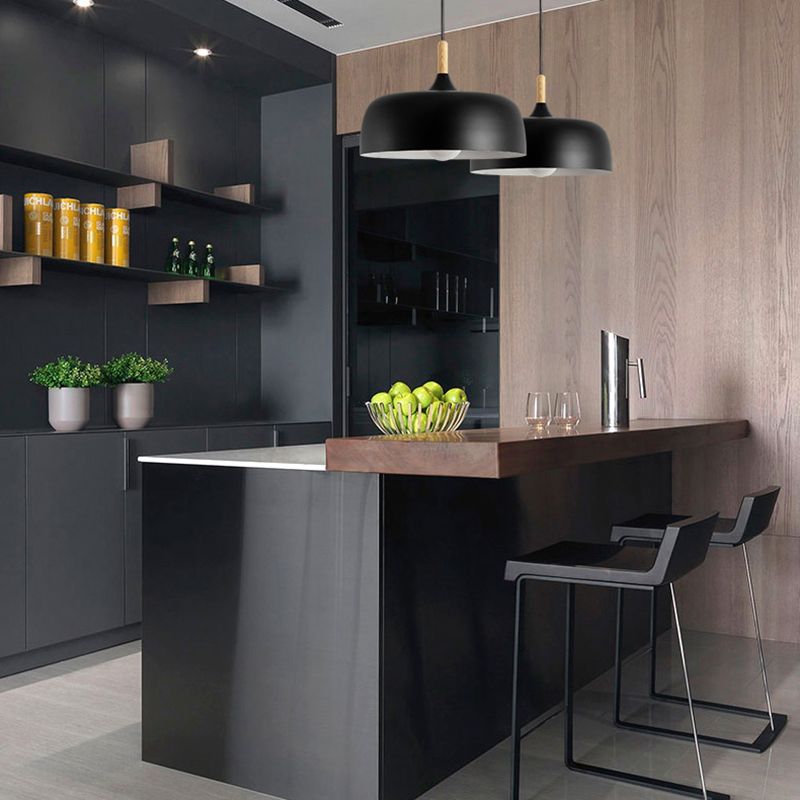 Dining Room Modern Dome Pendant Light With Soft Glow